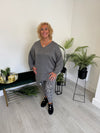 Kathy Dipped Hem Top
