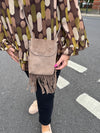 Saphire Real Suede Bag