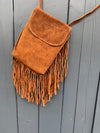 Saphire Real Suede Bag