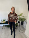 Violet Embroidered Jumper
