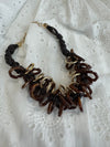 Chocolate & Gold Necklace