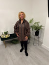 Makayla Pleather Hooded Jacket