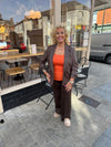 Roberta Ruched Sleeve Jacket