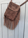 Saphire Real Suede Bag