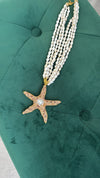 Starfish Diamonte Pendant