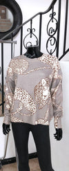 Heidi Leopard Top