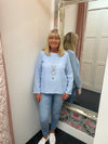 Angie Pinstripe Top